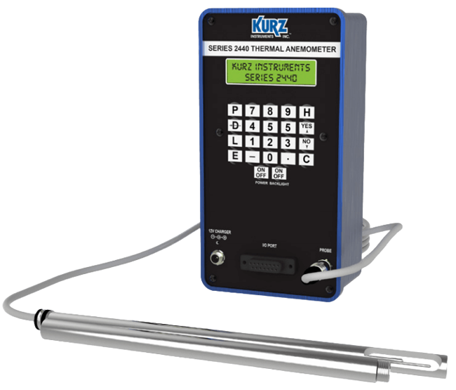 KURZ Heavy Industrial Portable Flow Meter, 2444